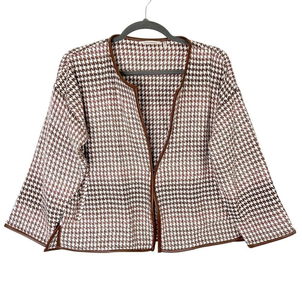 Soft Surroundings Houndstooth Jacket‎ Size 2X